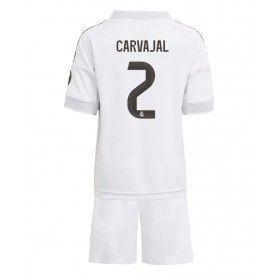 Real Madrid Daniel Carvajal #2 Hemmakläder Barn 2025-26 Kortärmad (+ Korta byxor)